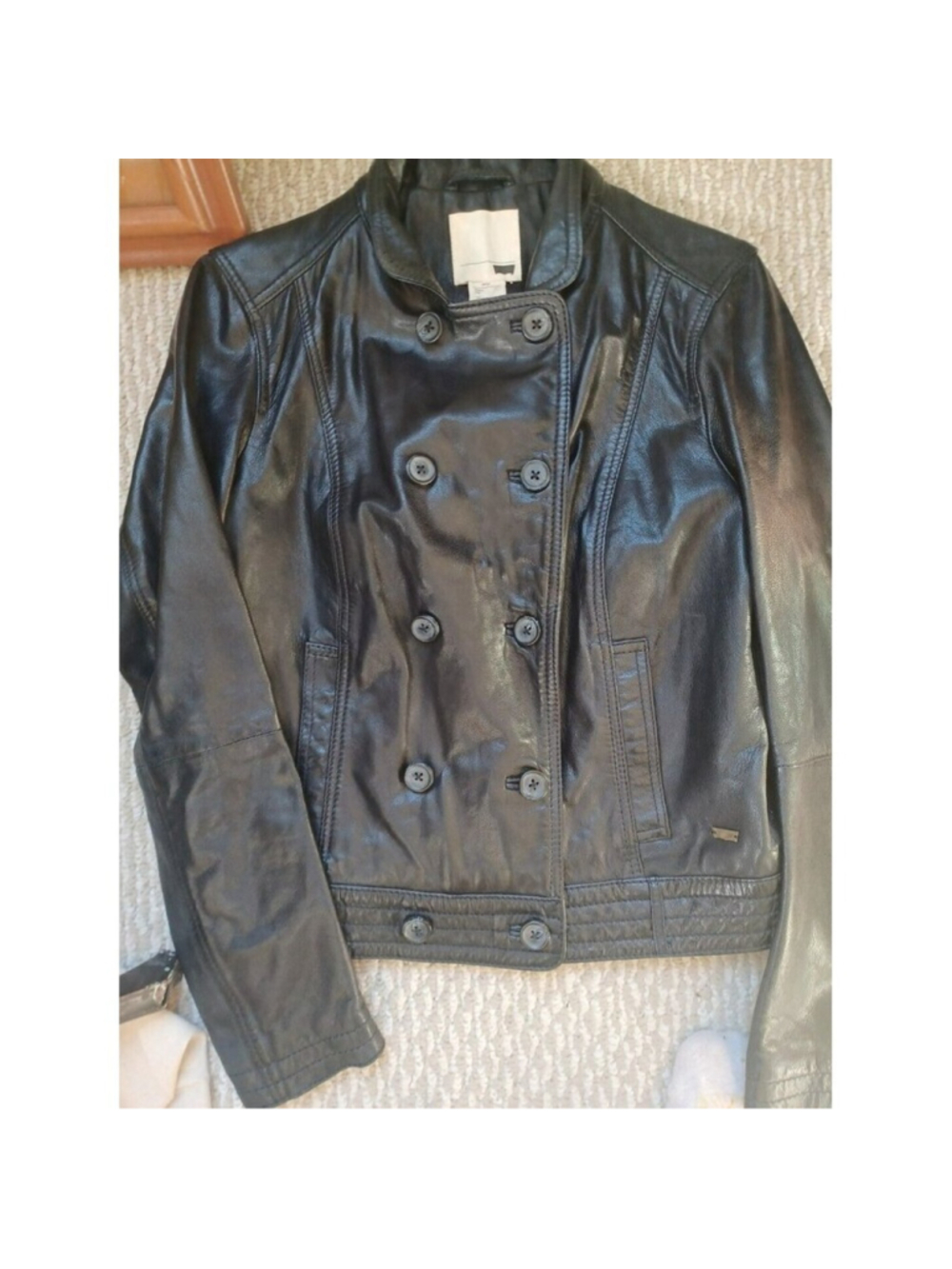 Levi's Leather Jacket Women's S
